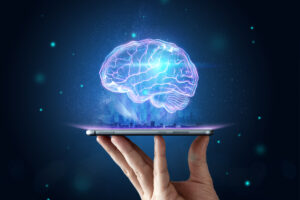 image of human brain demonstrating Artificial Intelligence